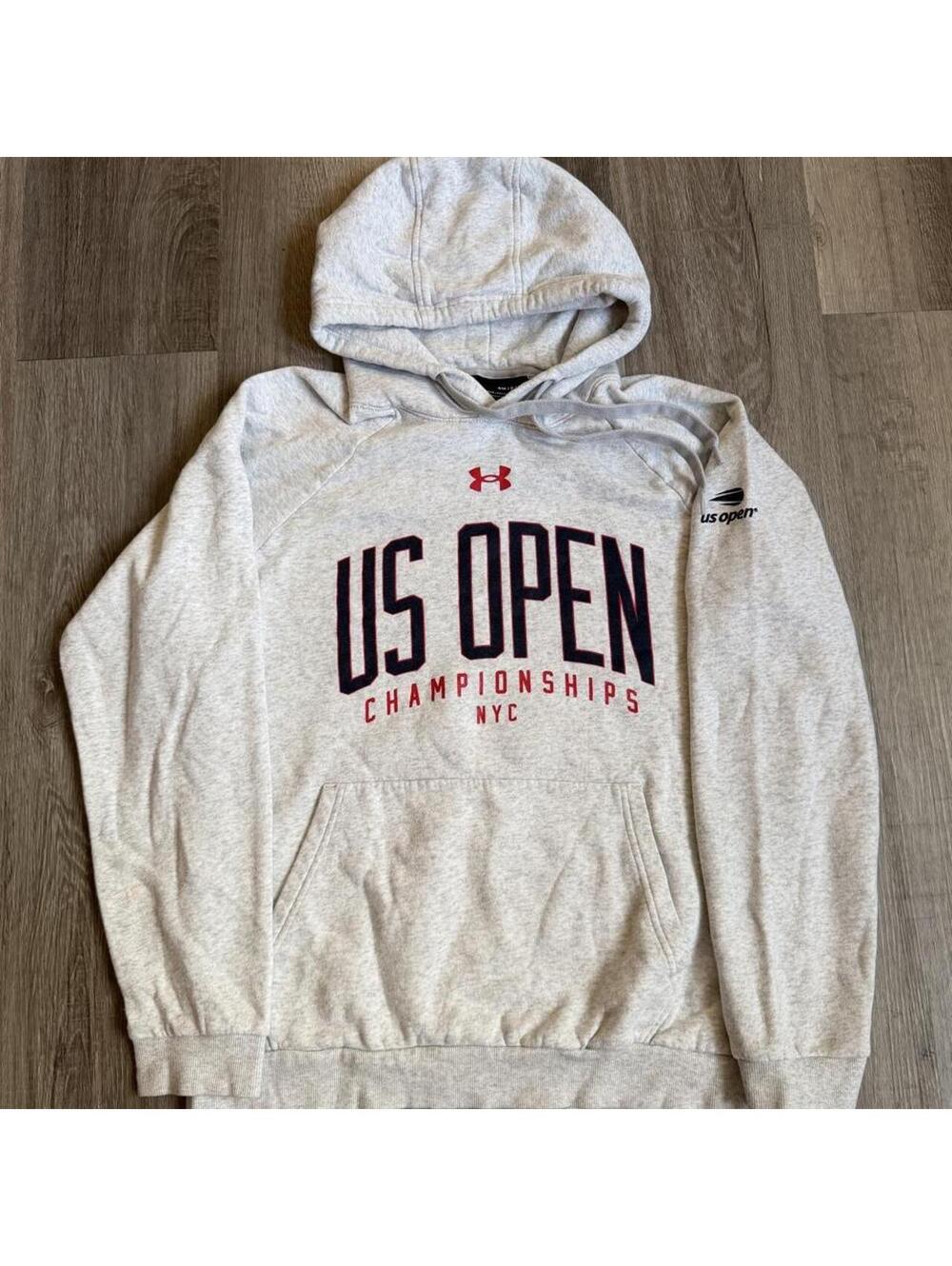 Gray Under Armour US Open Championship hoodie , size S loose fit #tennis